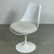 4x Eero Saarinen Tulip Chairs white leather