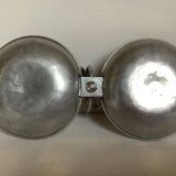 Hammered aluminium serving platter buenilum