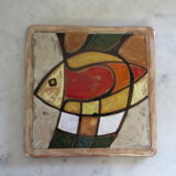 Ceramic table mat by Martine Azema