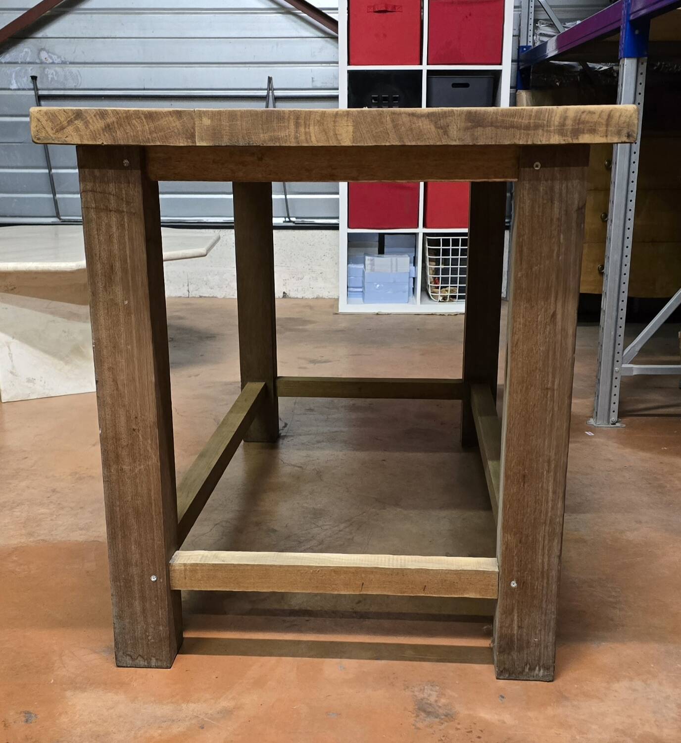 Old farmhouse table made of solid wood - Vintage work table