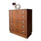 Swedish mid-century chest of drawers teak five drawers
