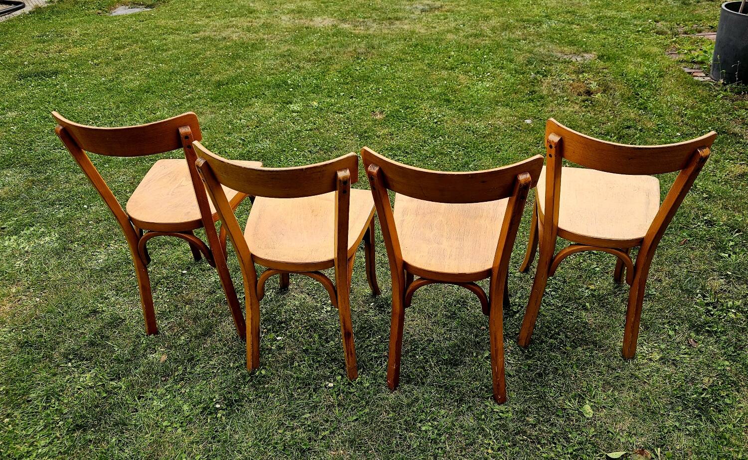 4 chaises Baumann bistrot