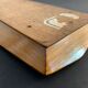 Wooden pencil holder with brass inserts, NINETEENTH