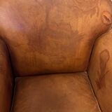Leather club armchairs