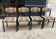 4 chaises Self bois et tissu