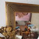 Rectangular mirror gilded tower 25x39cm