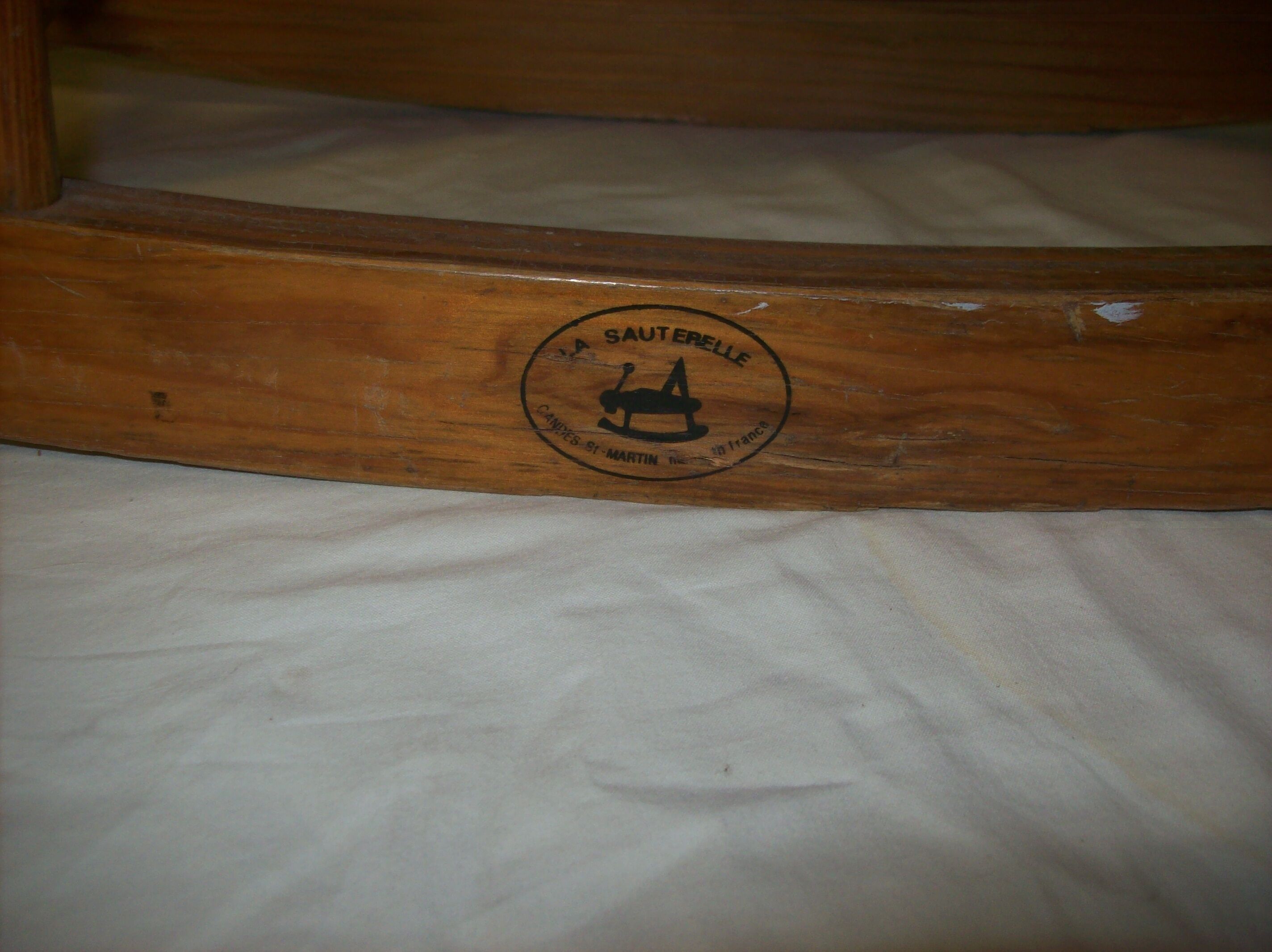 Wooden rocking horse