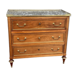 Chest of drawers in mahogany forming secretary of the period louis xvi