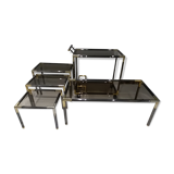 All pull-out tables, serving, table low vintage 1970