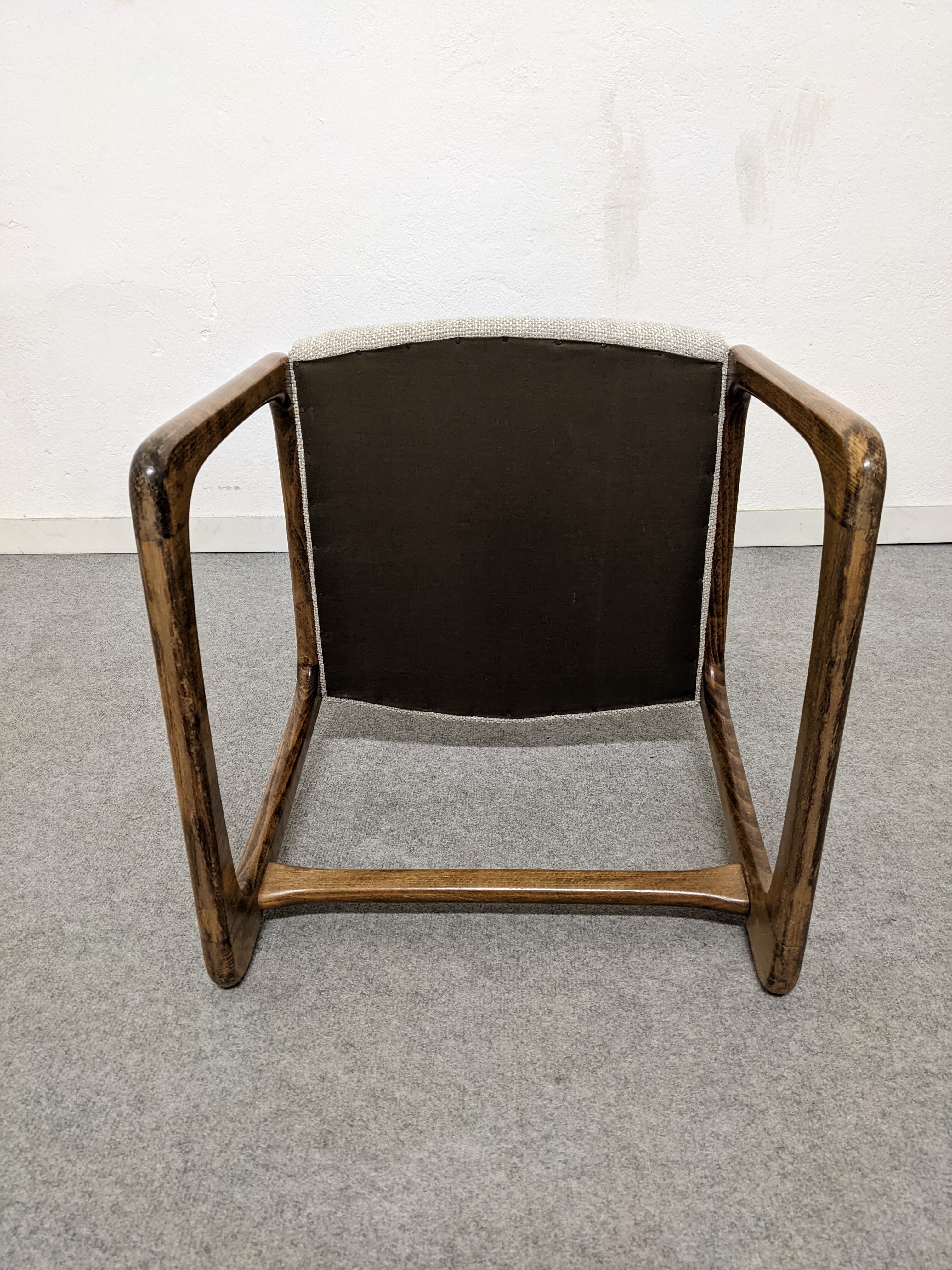 Série de 4 chaises traineau Baumann des années 60/70
