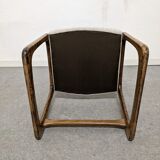 Series of 4 Baumann sleigh chairs from the 60s/70s