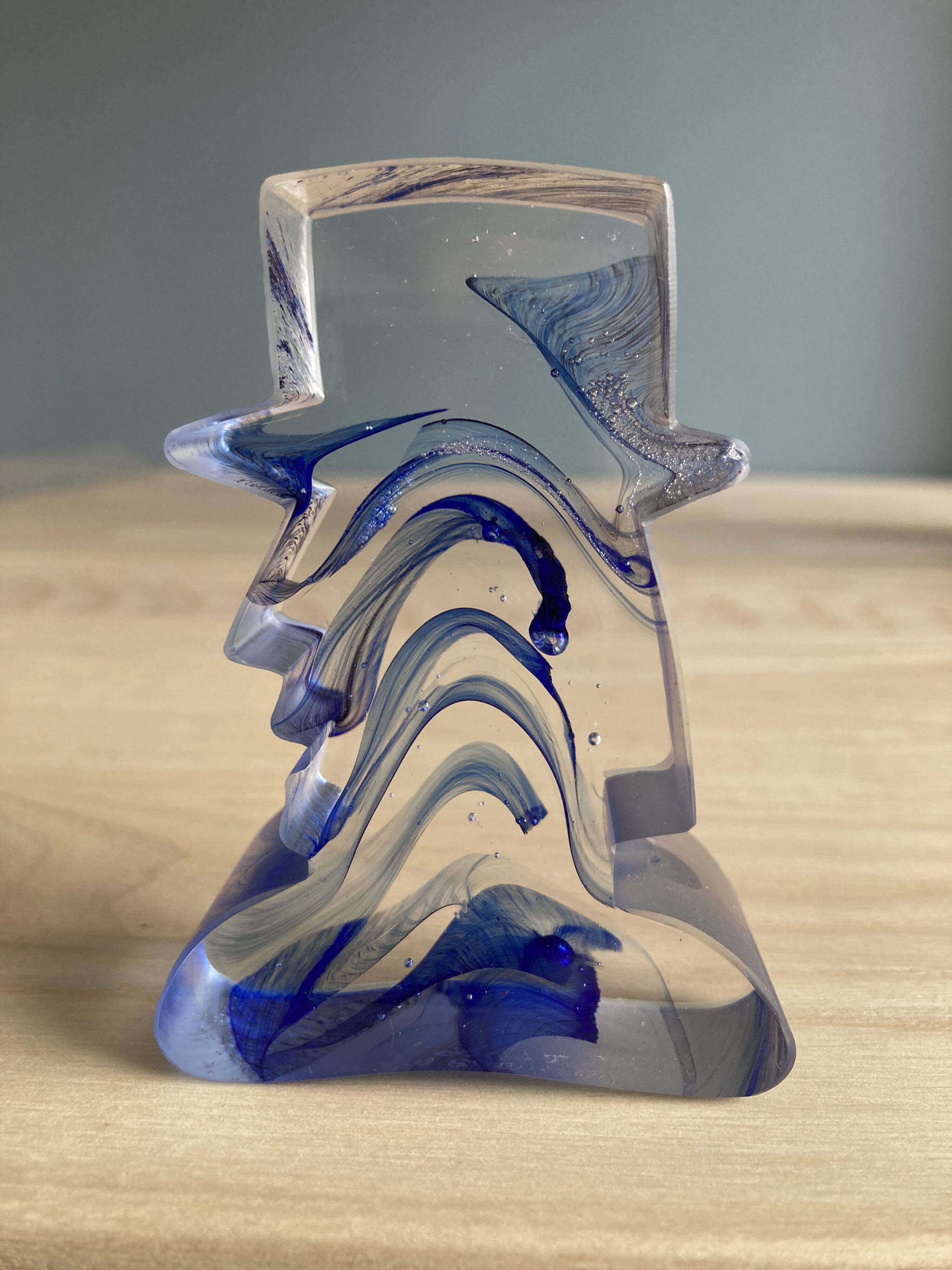 Glass sculpture by Bertil Vallien / Kosta Boda (1970s)