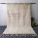 Large Authentic Beni Ouarain Rug, Ecru with Diamond Pattern - 300x200cm