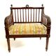 Ancien fauteuil style Louis XVI assise large