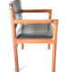 Set of 6 teak and leather armchairs. Denmark 1960s