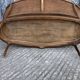 Antique Louis XV bench in solid walnut and caning