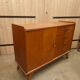 Vintage Scandinavian buffet with tapered legs.