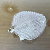 Barovier & Toso "leaf" wall lamp in Murano glass, 1970, vintage, Italy