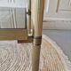 Gold brass side table  
Accent table