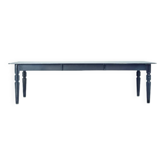 Rectangular steel dining table. Gregor Jenkins