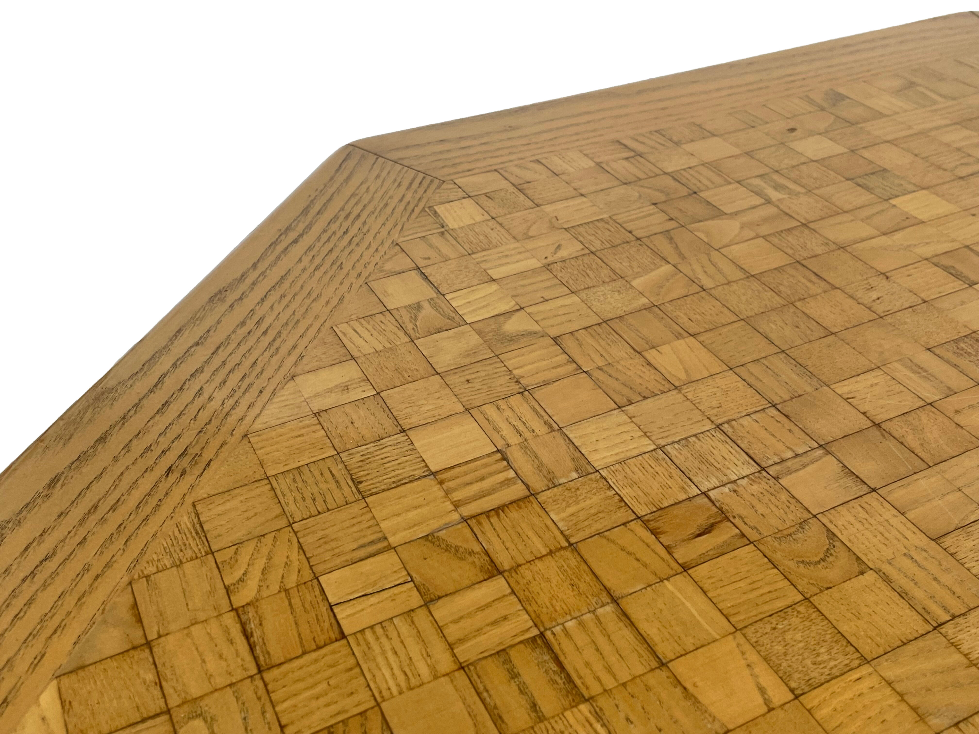 Vintage coffee table 1980s wood minimalist design