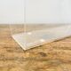 Porte-revues design par David Lange – Plexiglas et laiton – Vintage