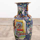 Vieux vase chinois peint à la main, 1920