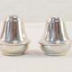 Pair of salt pans and its plate in solid silver 925 montenegro