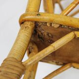Rattan magazine holder