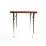 Coffee table in mahagony and metal, Czechoslovakia 1970