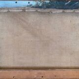 HST painting "River walk" 1883 signed Chaussemier for restoration