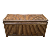 Vintage 1970 bamboo chest