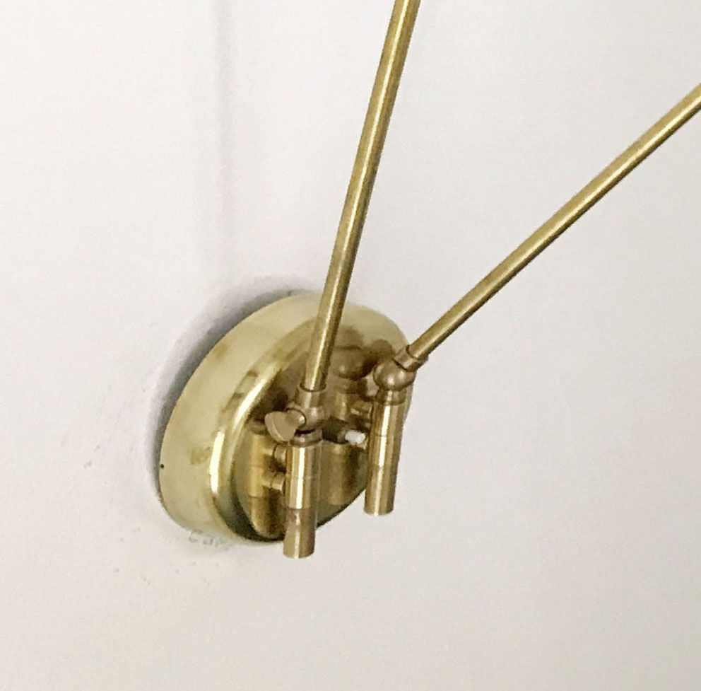 Italian sconce articulated wall diabolo design 50s