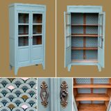 Parisian glass cabinet art deco 1940