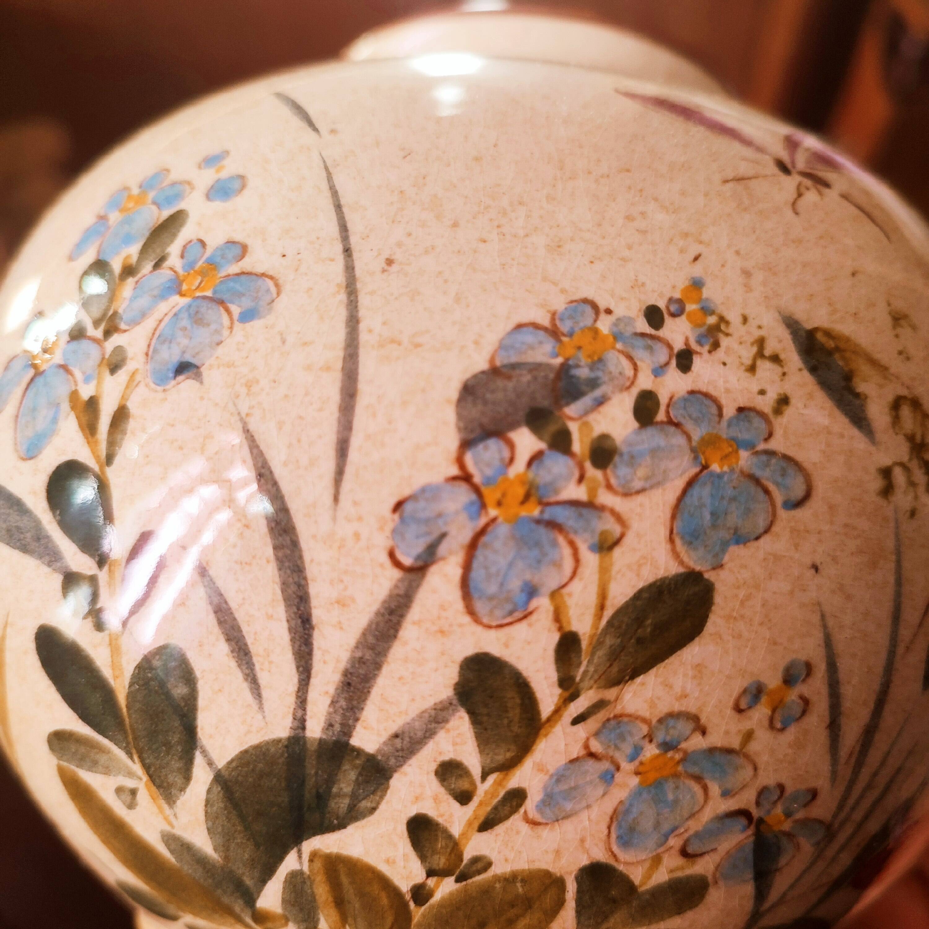 Villeroy & Boch hand-painted spherical vase