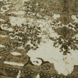 Handmade Oriental Contemporary 1980s 306 cm x 398 cm Beige Wool Carpet