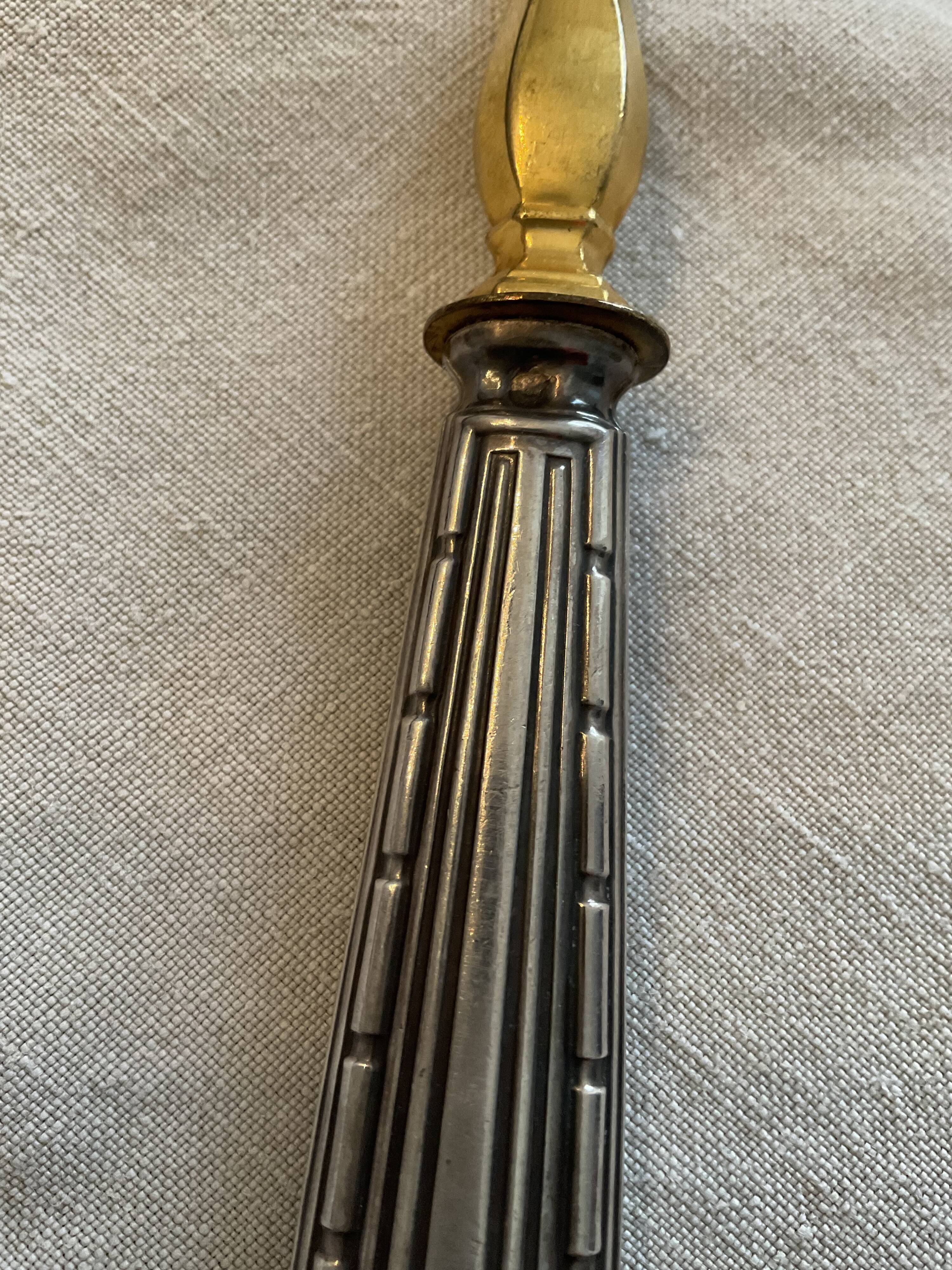 Pie shovel, Art deco, felix brothers, silver stuffed