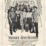 Retractable armchair david freres, marseille (1950s).