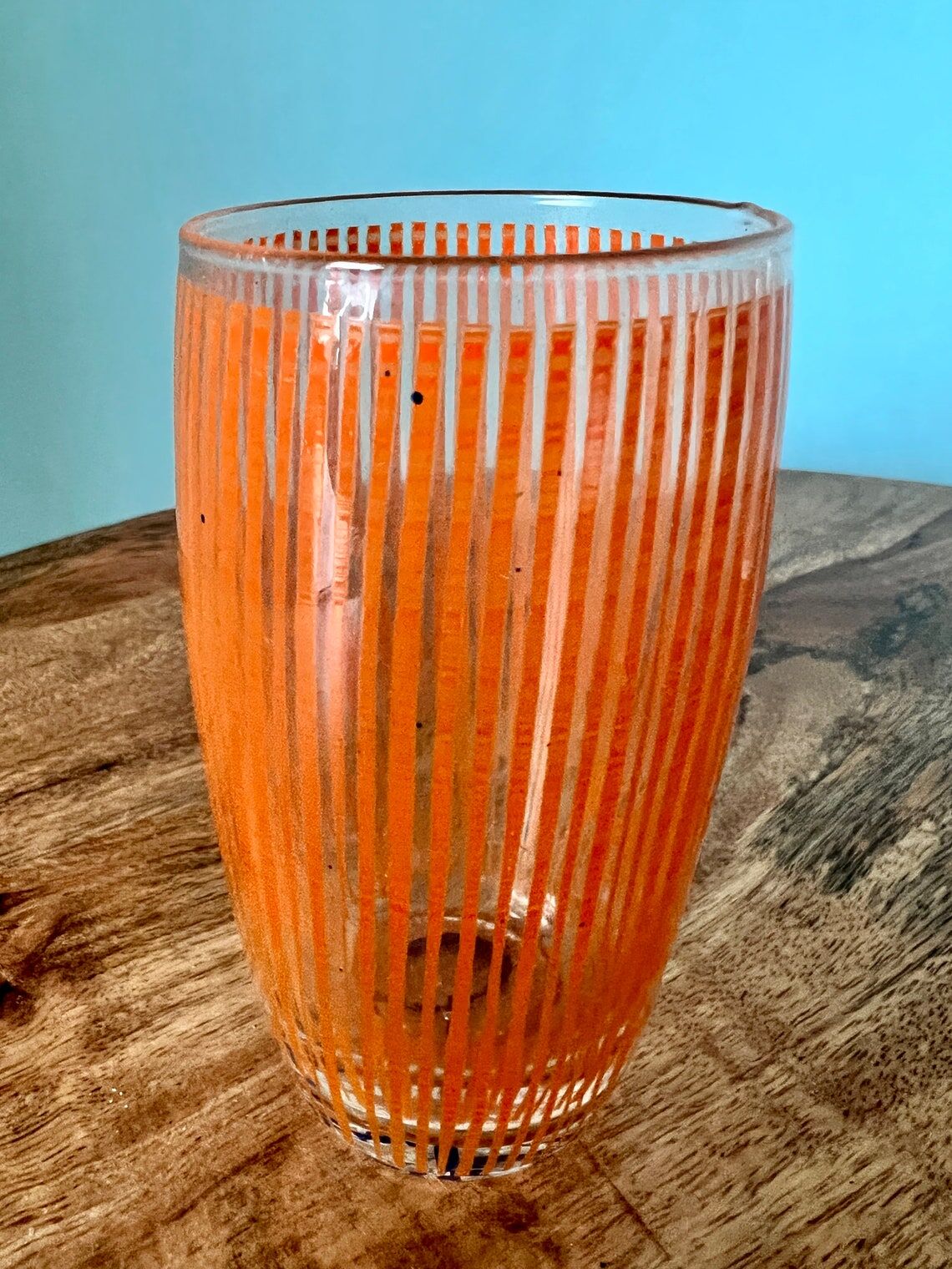 Colored glasses for water and wine mid-century modern 50s 60s