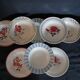 8 mismatched antique deep plates
