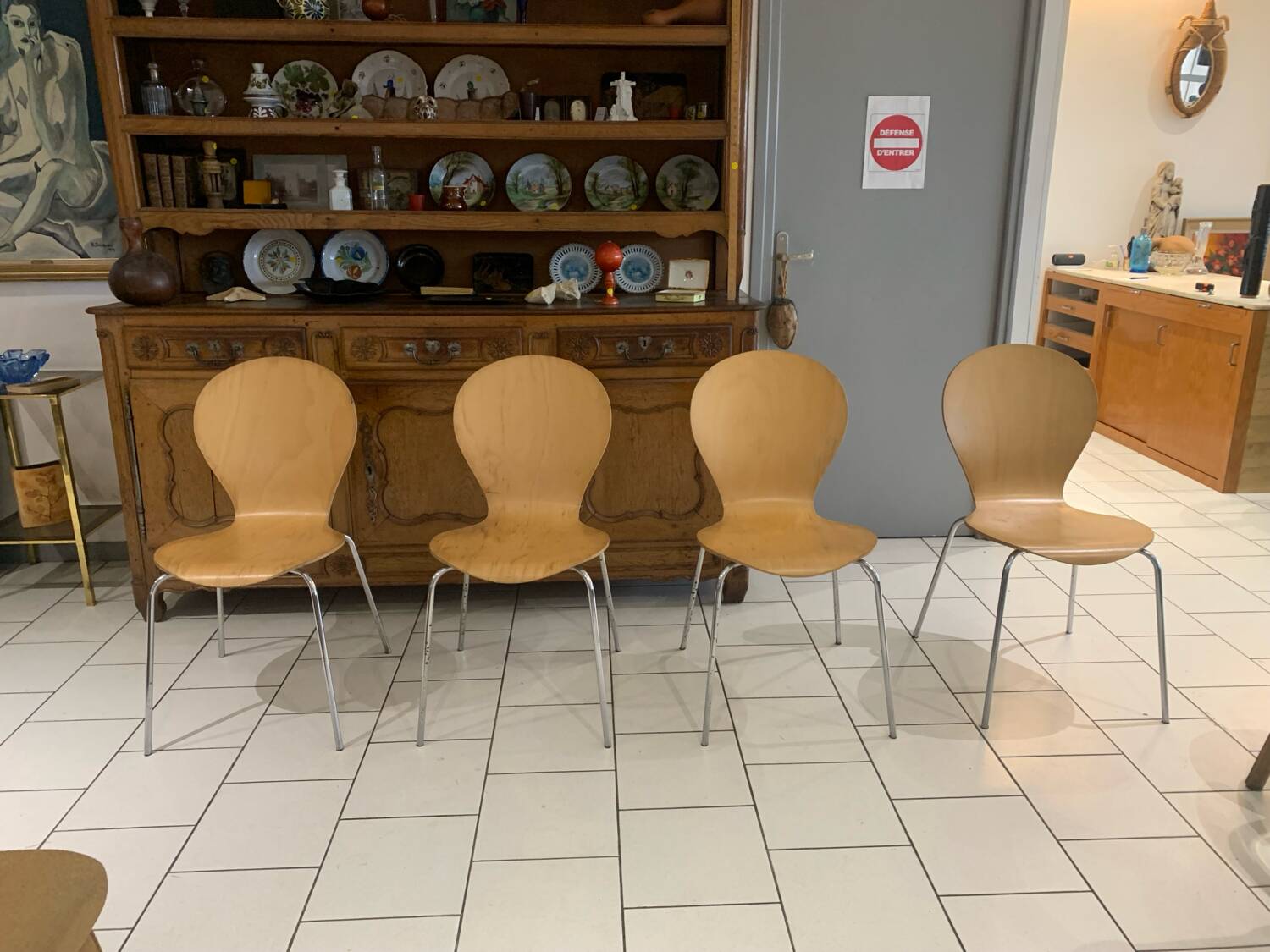 4 vintage chairs