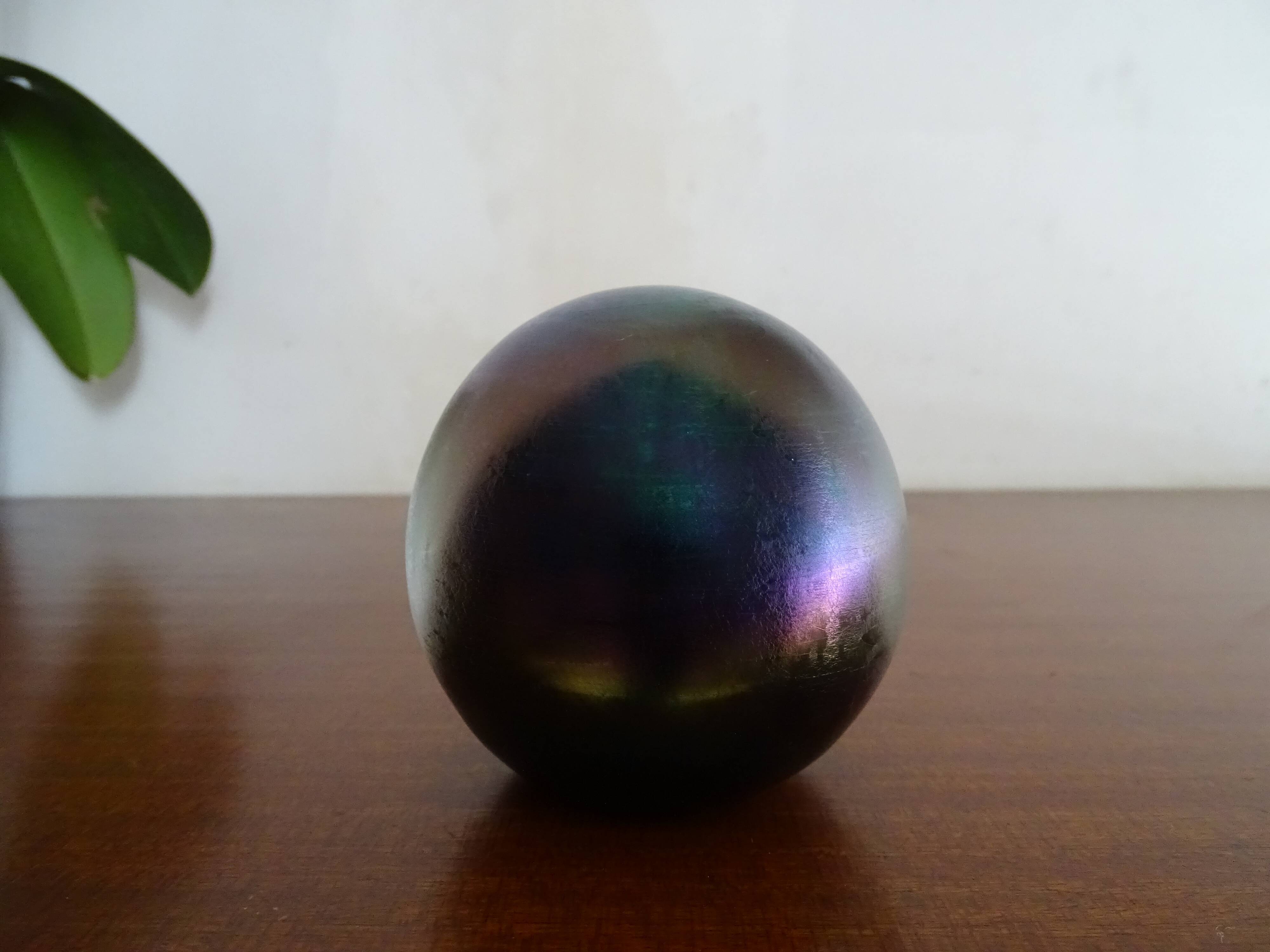 Multicolor multicolor iridescent glass ball paper press