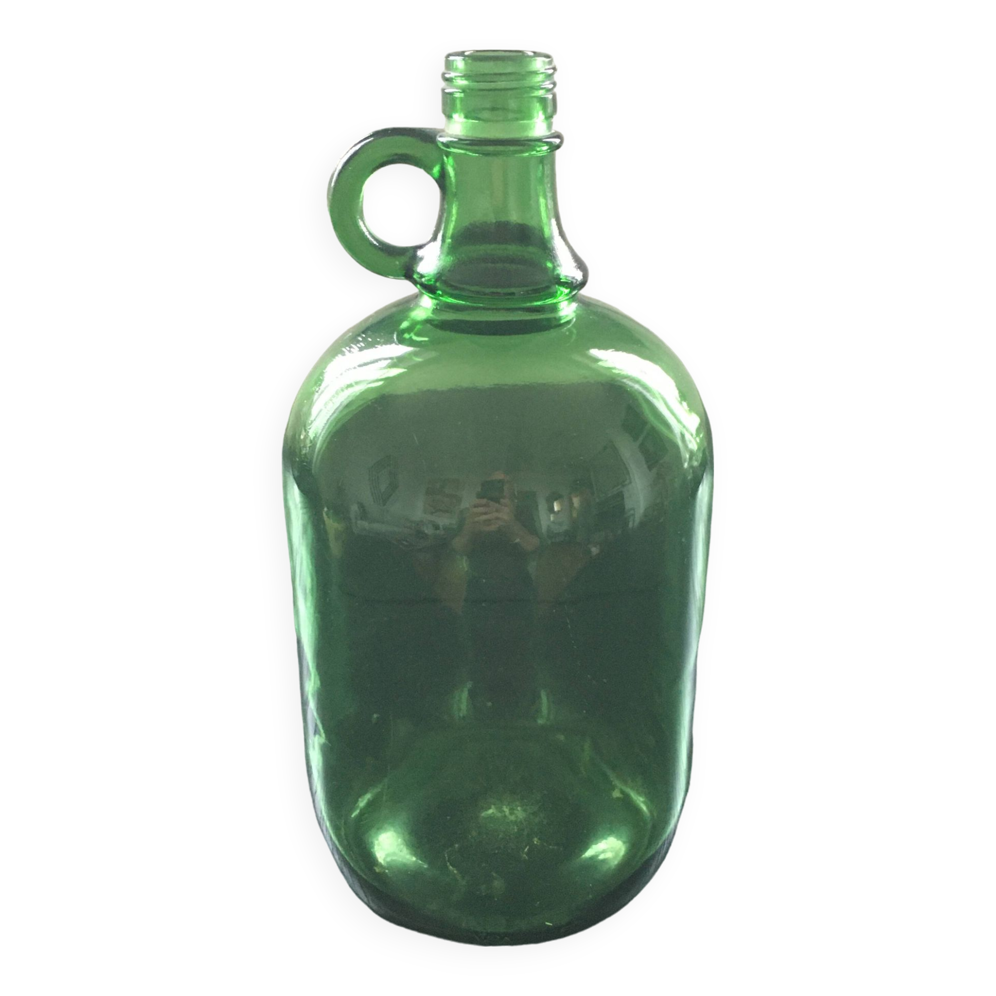 Olive green demijohn