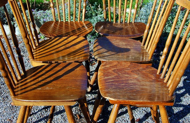Set de 6 chaises bistrot baumann