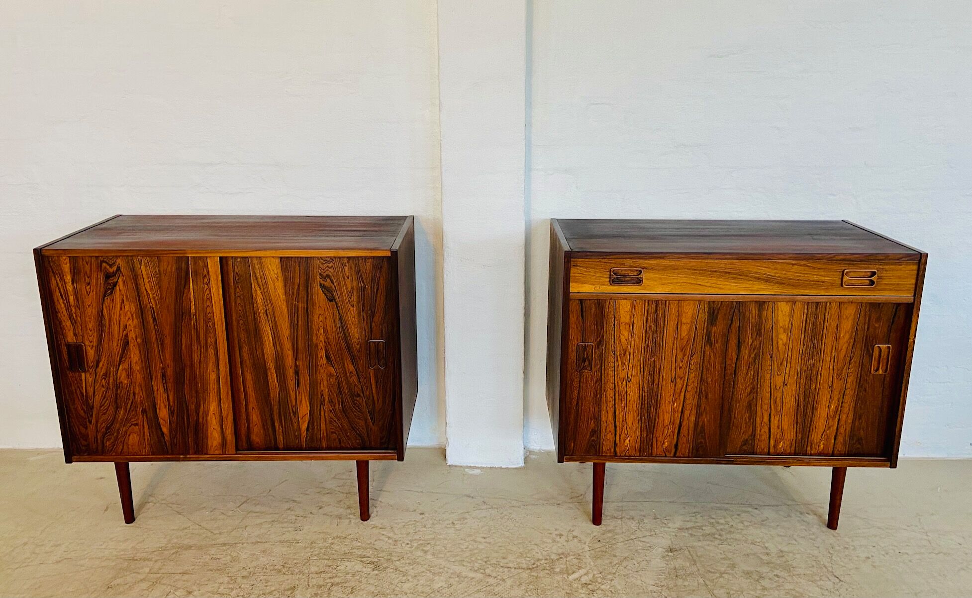 Vintage Danish buffets in rosewood from the 1960s.