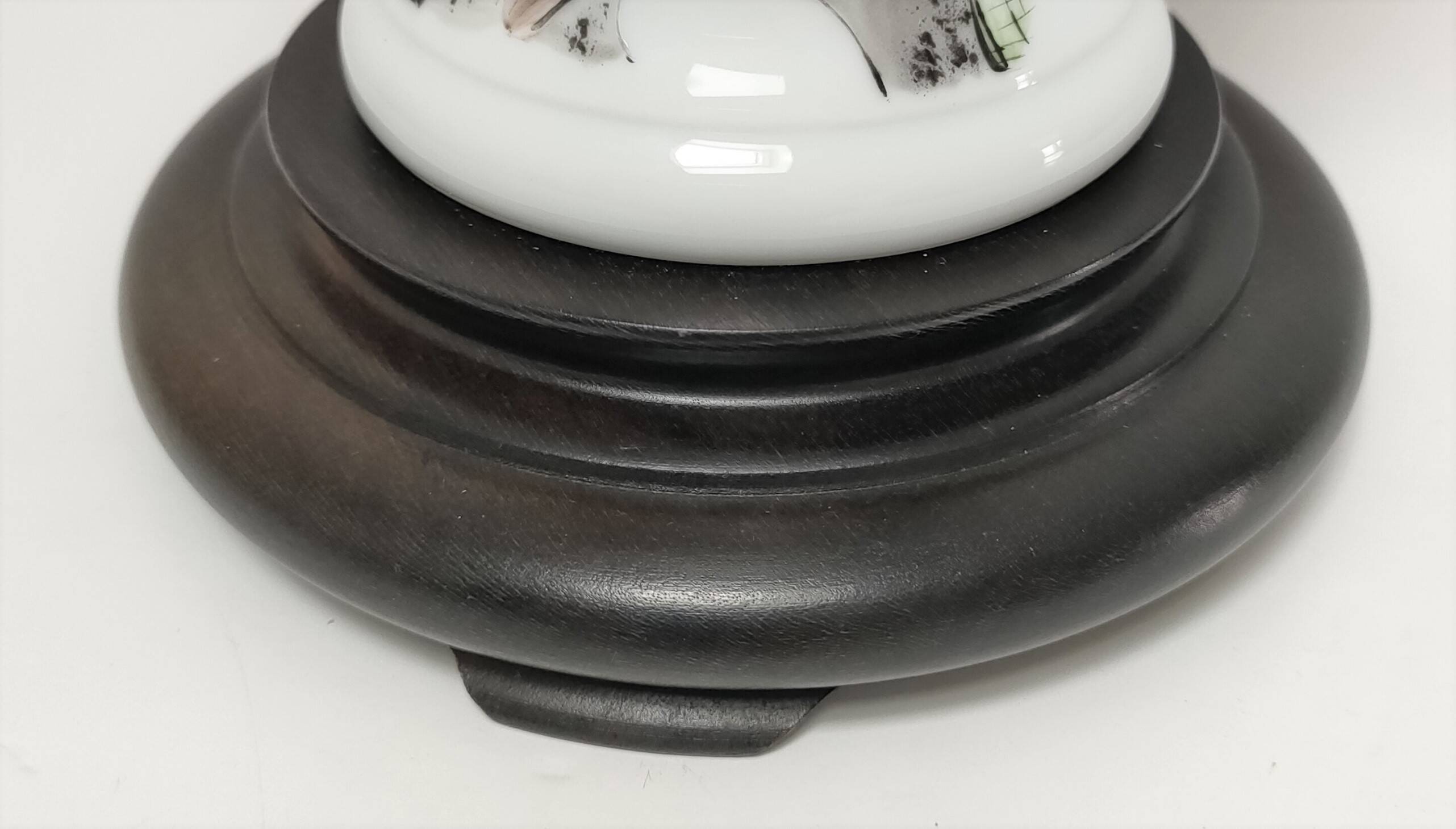 vintage peony decor lamp base