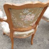 Paire de fauteuils cabriolet Louis XV
