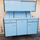 Formica buffet SIF, 3 doors, blue, vintage, years 50