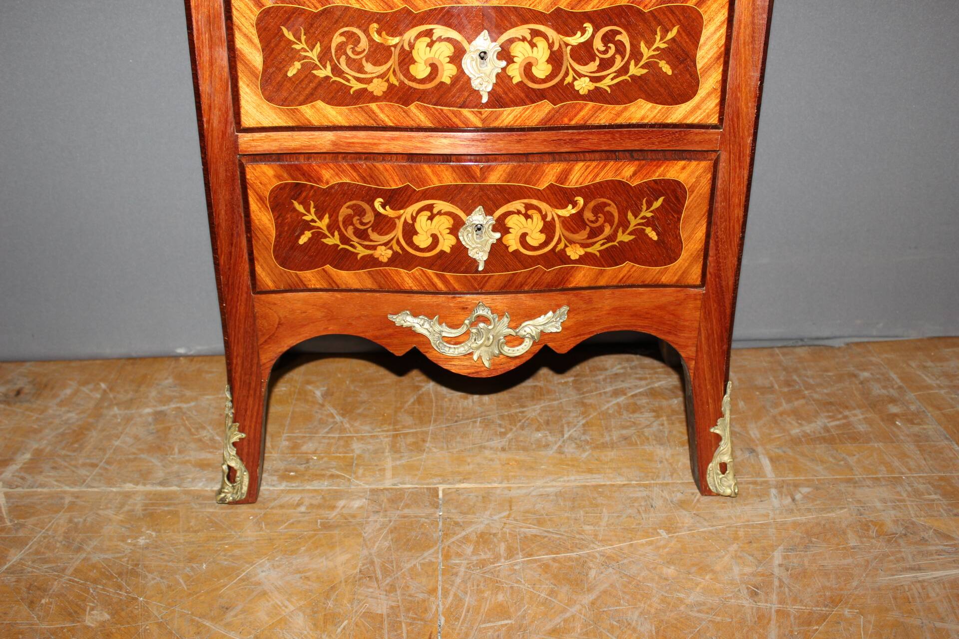 Louis XV style secretary stamped A. Monin, late 19th century