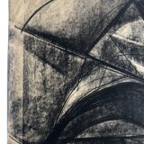 heide lindecke, untitled, circa 1960-70. charcoal on paper